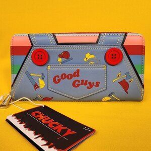 Loungefly Child's Play Chucky "Good Guys" Cosplay Zip Around Wallet Halloween